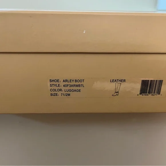 MICHAEL Michael Kors Luggage Color to the Knee Leather Boots - Picture 5 of 5